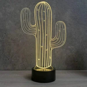 Lampe 3D Cactus
