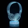 Lampe 3D Casque Audio