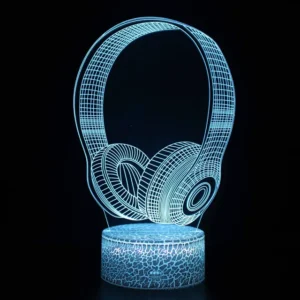 Lampe 3D Casque Audio