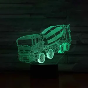 Lampe 3D Camion Toupie à Béton