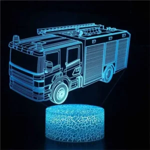 Lampe 3D Camion de Pompiers