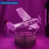 Lampe 3D Avion de Tourisme