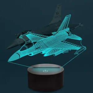 Lampe 3D Avion Millitaire